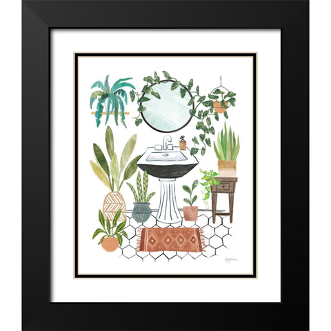 Urban Jungle Bathing I Black Modern Wood Framed Art Print with Double Matting by Urban, Mary