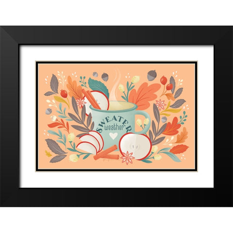 Sweater Weather I Black Modern Wood Framed Art Print with Double Matting by Graham, Gia