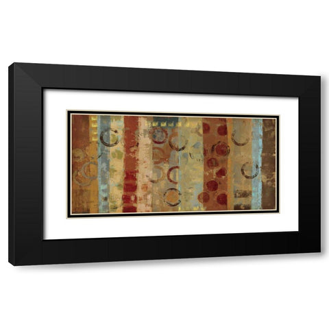 Eastern Magic Carpet Black Modern Wood Framed Art Print with Double Matting by Vassileva, Silvia