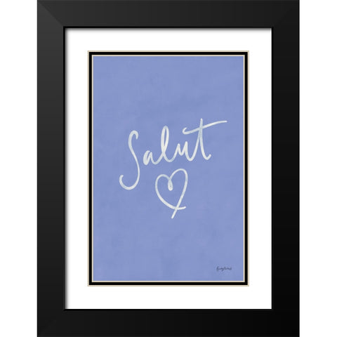 French Phrases I Black Modern Wood Framed Art Print with Double Matting by Thorns, Becky