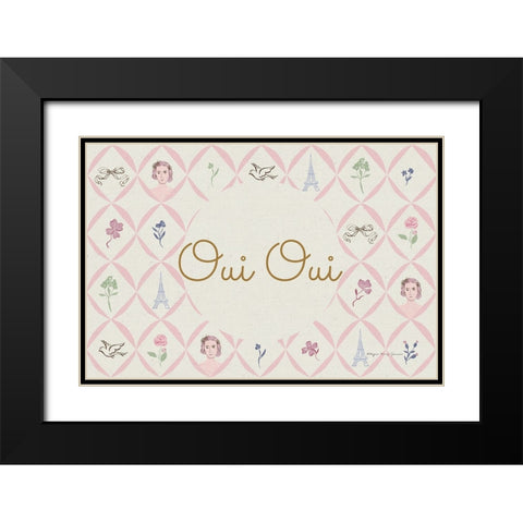 French Garden IV Black Modern Wood Framed Art Print with Double Matting by Kucwaj-Tybur, Kasia