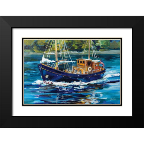 Heading to the Show Black Modern Wood Framed Art Print with Double Matting by Vertentes, Jeanette