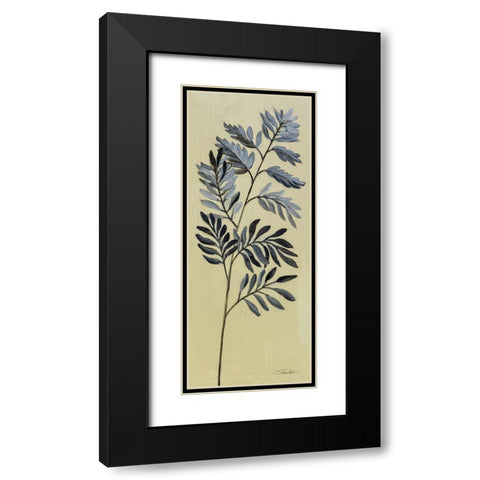 Tall Fern I Black Modern Wood Framed Art Print with Double Matting by Vassileva, Silvia
