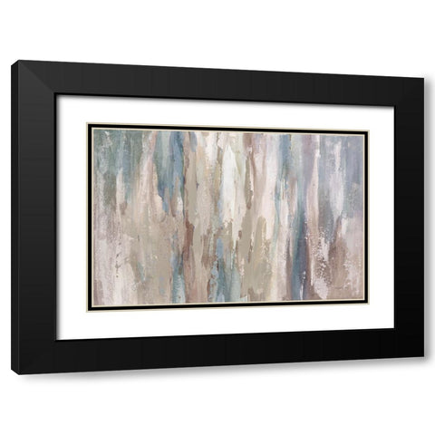 Riviera Neutral Black Modern Wood Framed Art Print with Double Matting by Nai, Danhui