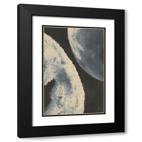Planetary I Black Modern Wood Framed Art Print with Double Matting by Paschke, Chris