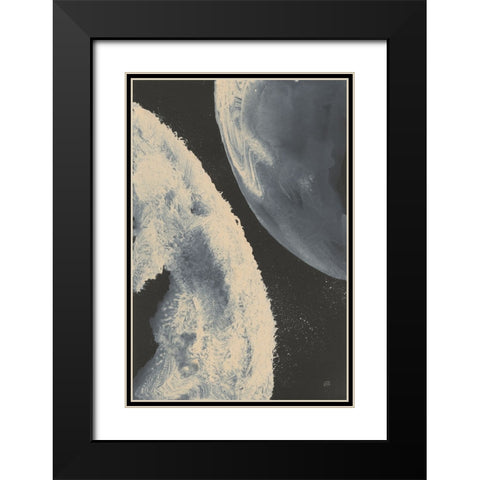 Planetary I Black Modern Wood Framed Art Print with Double Matting by Paschke, Chris