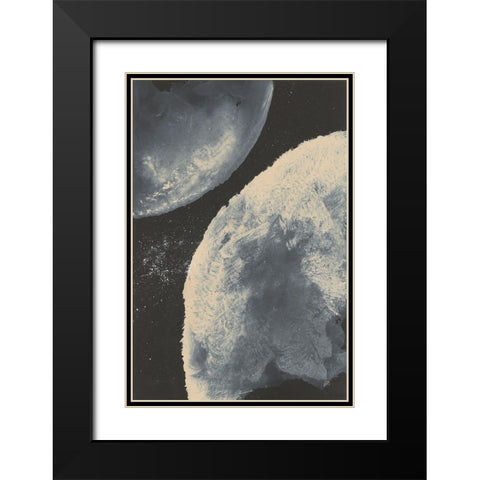 Planetary II Black Modern Wood Framed Art Print with Double Matting by Paschke, Chris