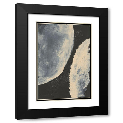 Planetary III Black Modern Wood Framed Art Print with Double Matting by Paschke, Chris