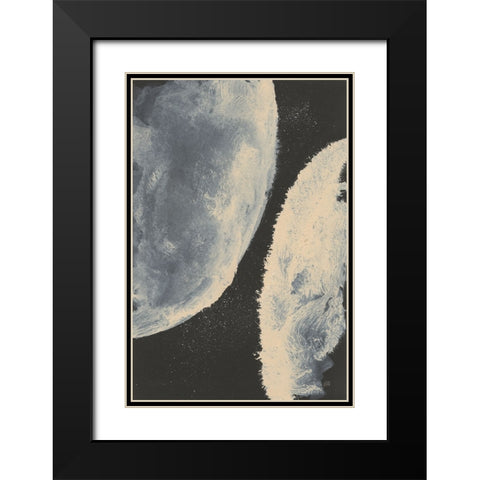 Planetary III Black Modern Wood Framed Art Print with Double Matting by Paschke, Chris