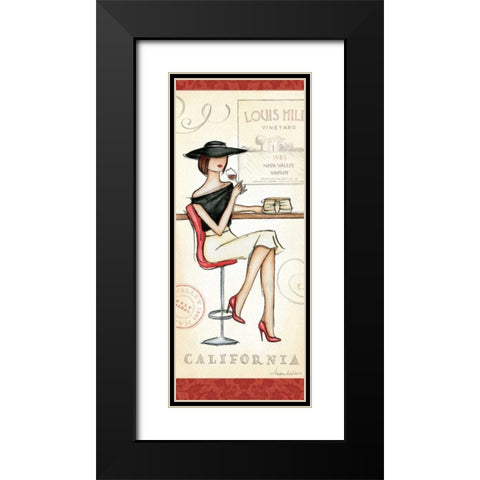 Wine Event II Black Modern Wood Framed Art Print with Double Matting by Laliberte, Andrea