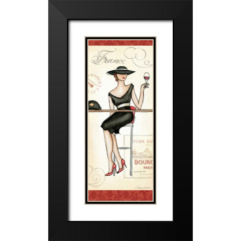 Wine Event III Black Modern Wood Framed Art Print with Double Matting by Laliberte, Andrea