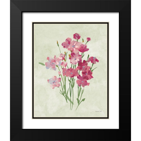 Impressionist Garden III Black Modern Wood Framed Art Print with Double Matting by Nai, Danhui