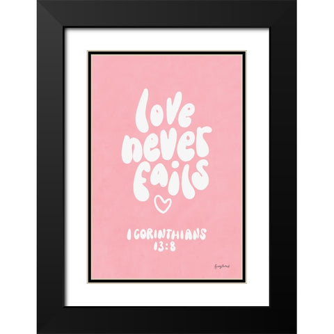 Good Word I Black Modern Wood Framed Art Print with Double Matting by Thorns, Becky