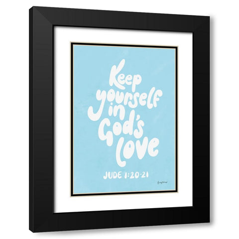 Good Words II Black Modern Wood Framed Art Print with Double Matting by Thorns, Becky