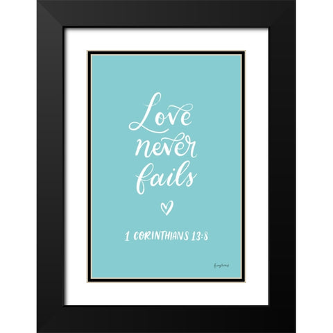 Good Words V Black Modern Wood Framed Art Print with Double Matting by Thorns, Becky