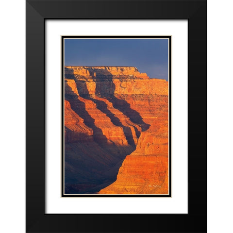 Grand Canyon from Mather Point Black Modern Wood Framed Art Print with Double Matting by Majchrowicz, Alan