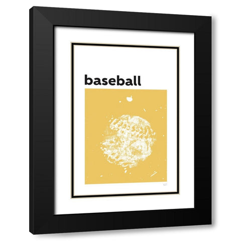 Baller I Black Modern Wood Framed Art Print with Double Matting by Youngstrom, Kent