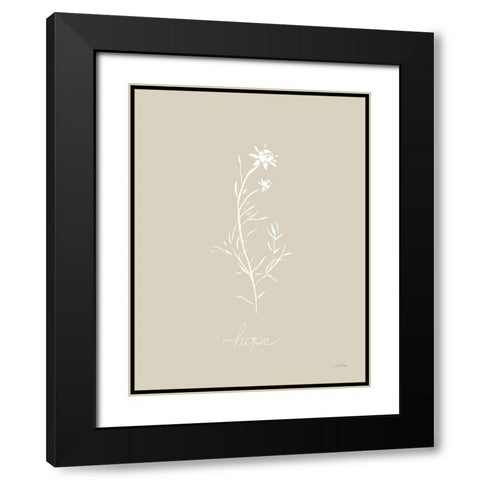 Delicate Wildflowers I Black Modern Wood Framed Art Print with Double Matting by Pete, Katrina