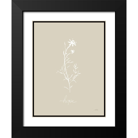 Delicate Wildflowers I Black Modern Wood Framed Art Print with Double Matting by Pete, Katrina