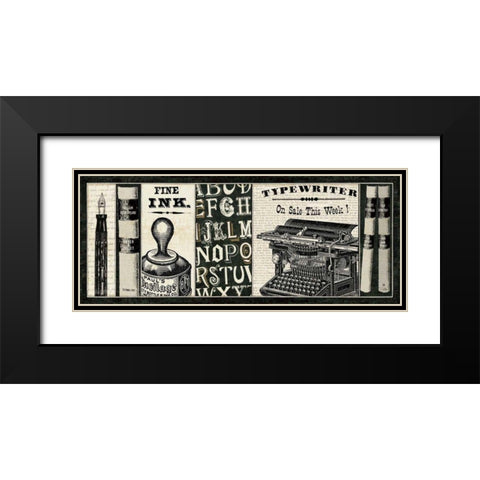 Librarian II Black Modern Wood Framed Art Print with Double Matting by Pela Studio