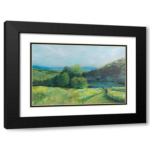 View of the Valley Black Modern Wood Framed Art Print with Double Matting by Schlabach, Sue