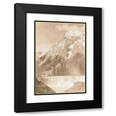 Remember the Mountain Black Modern Wood Framed Art Print with Double Matting by Larson, Nathan
