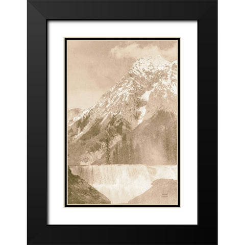 Remember the Mountain Black Modern Wood Framed Art Print with Double Matting by Larson, Nathan