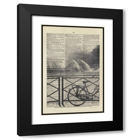 La Bicyclette I Crop Black Modern Wood Framed Art Print with Double Matting by Olivier, Marc