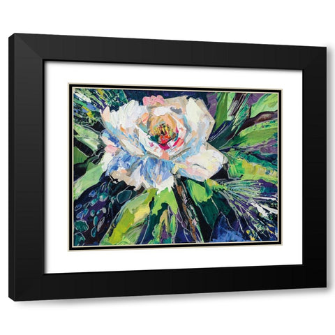 Solitude Black Modern Wood Framed Art Print with Double Matting by Vertentes, Jeanette