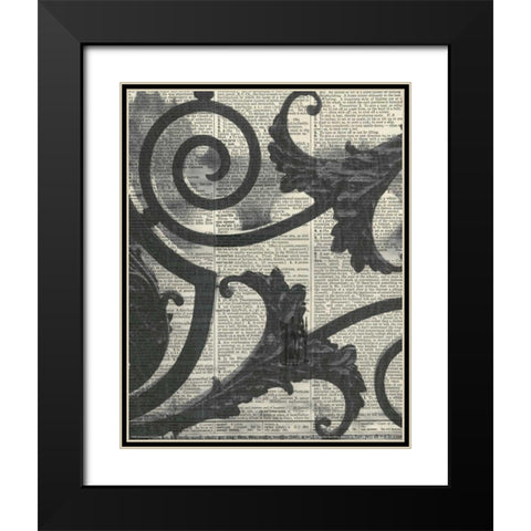 Architectural Paris II - Crop Black Modern Wood Framed Art Print with Double Matting by Olivier, Marc