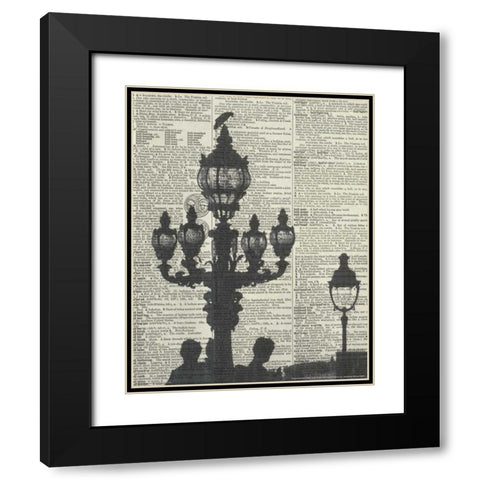 Architectural Paris III - Crop Black Modern Wood Framed Art Print with Double Matting by Olivier, Marc