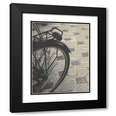 La Bicyclette III - Crop Black Modern Wood Framed Art Print with Double Matting by Olivier, Marc