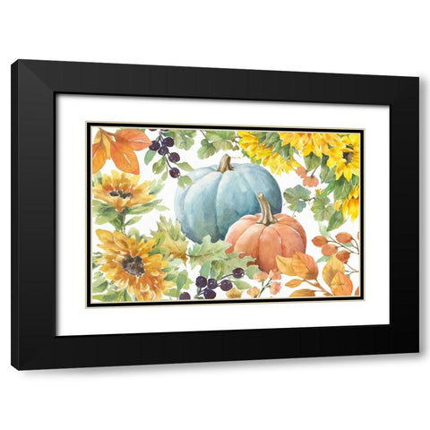 Autumn Breeze IV Black Modern Wood Framed Art Print with Double Matting by Trimbach, Leslie