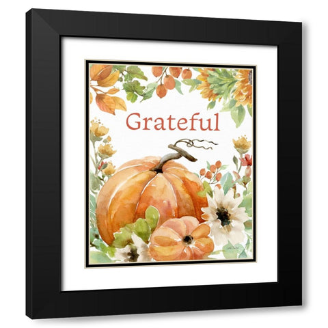 Autumn Breeze VII Black Modern Wood Framed Art Print with Double Matting by Trimbach, Leslie