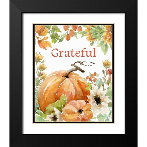 Autumn Breeze VII Black Modern Wood Framed Art Print with Double Matting by Trimbach, Leslie