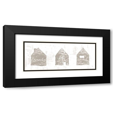 Home Sweet Home I Black Modern Wood Framed Art Print with Double Matting by Adams, Sarah