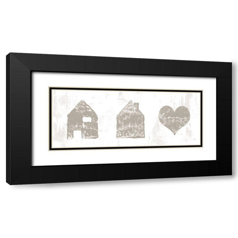 Home Sweet Home II Black Modern Wood Framed Art Print with Double Matting by Adams, Sarah