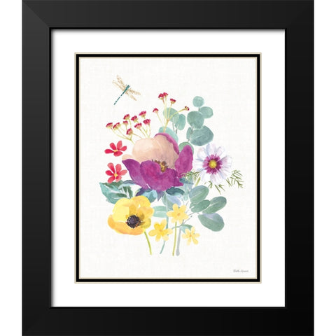 Springtime Bloom II Black Modern Wood Framed Art Print with Double Matting by Grove, Beth