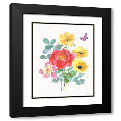 Springtime Bloom III Black Modern Wood Framed Art Print with Double Matting by Grove, Beth