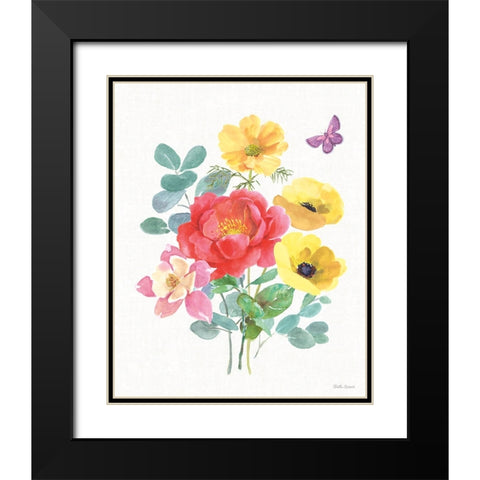 Springtime Bloom III Black Modern Wood Framed Art Print with Double Matting by Grove, Beth