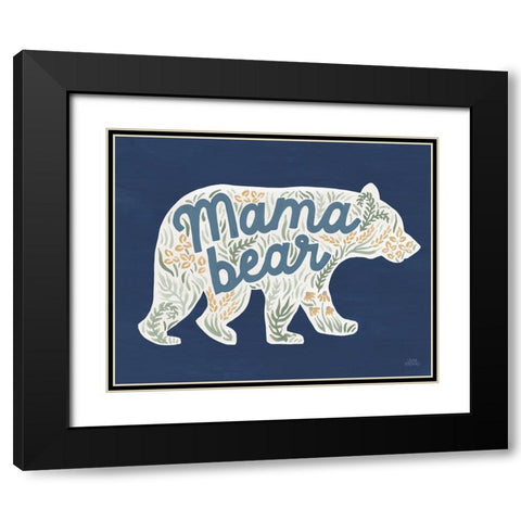 Lakeside Days XI Blue Black Modern Wood Framed Art Print with Double Matting by Marshall, Laura