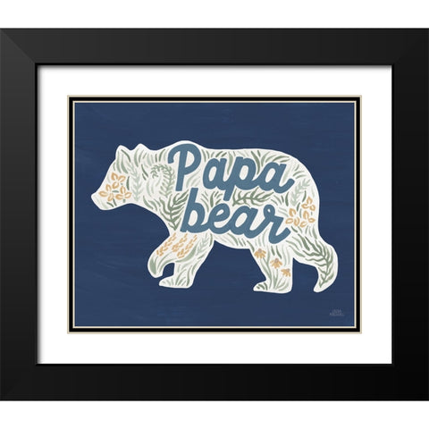 Lakeside Days XII Blue Black Modern Wood Framed Art Print with Double Matting by Marshall, Laura