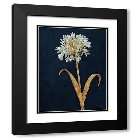 Shimmering Summer III Indigo Crop Black Modern Wood Framed Art Print with Double Matting by Wiens, James