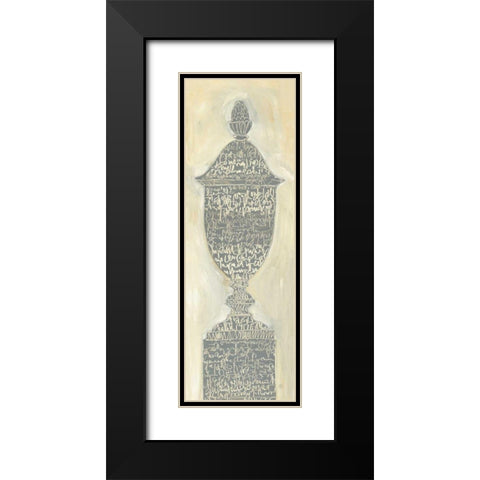 Scripted Urn II Black Modern Wood Framed Art Print with Double Matting by Tillmon, Avery