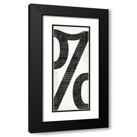 Punctuated Black IV Black Modern Wood Framed Art Print with Double Matting by Mullan, Michael