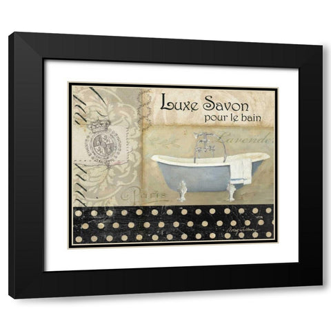 Savons de Bains I Black Modern Wood Framed Art Print with Double Matting by Tillmon, Avery