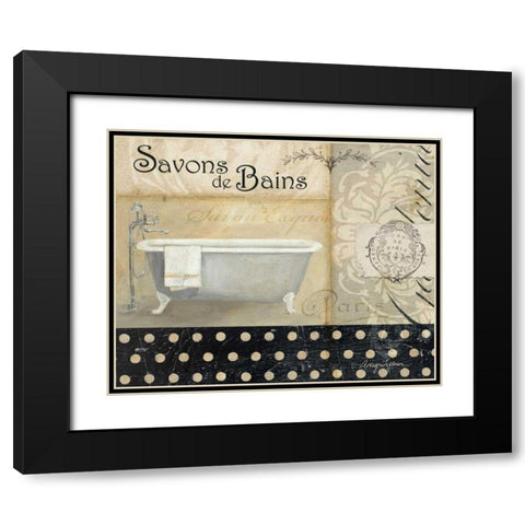 Savons de Bains II Black Modern Wood Framed Art Print with Double Matting by Tillmon, Avery