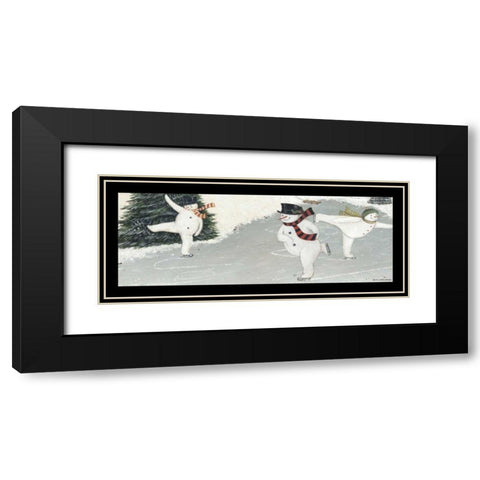 Dashing V Black Modern Wood Framed Art Print with Double Matting by Brown, David Carter