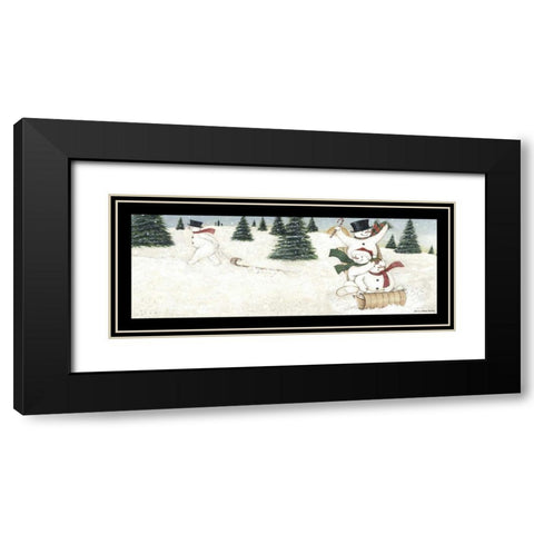 Dashing VI Black Modern Wood Framed Art Print with Double Matting by Brown, David Carter