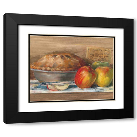 Apple Pie Black Modern Wood Framed Art Print with Double Matting by Rowan, Carol